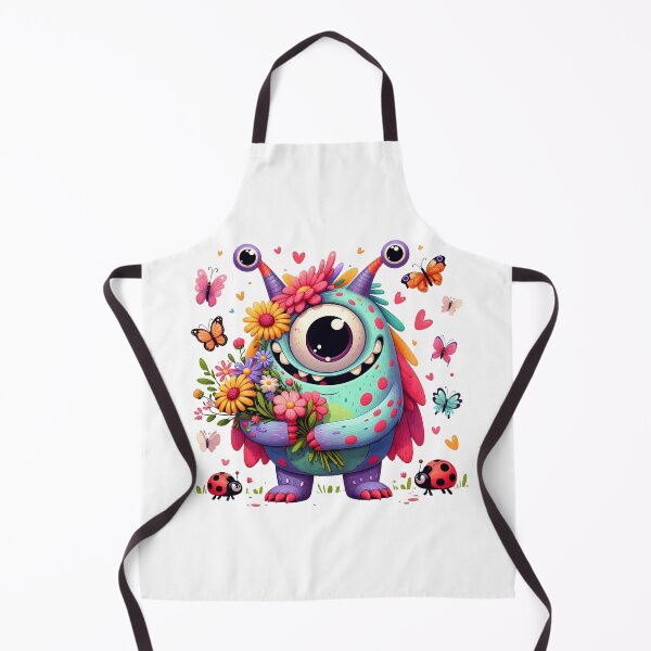 Item preview, Whimsical Monster With Bouquet designed and sold by CRASHOUT CLUB.