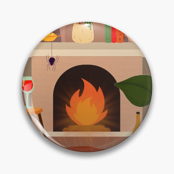 Item preview, Peaceful Fireplace Scene designed and sold by alykalydaly.
