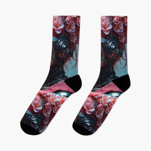 Item preview, Cool Futuristic Cyborg Flower Girl designed and sold by TheArtOfPat.