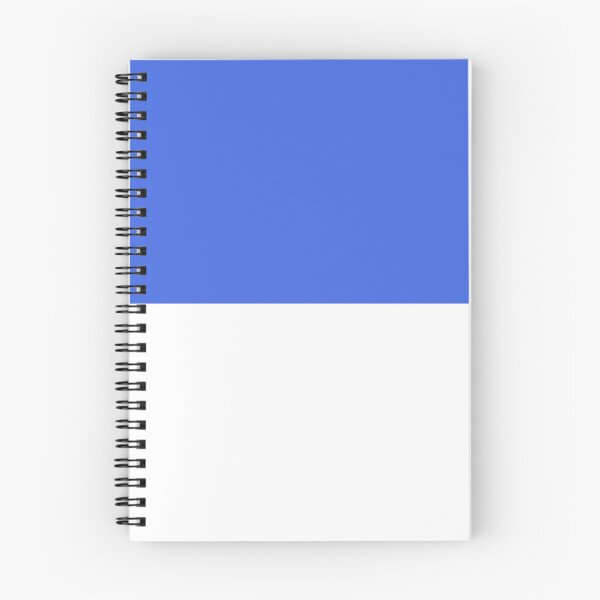 Item preview, Horizontal Halves - White and Royal Blue designed and sold by JustPatterns2.