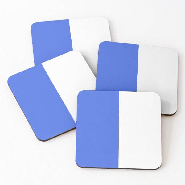 Item preview, Vertical Halves - White and Royal Blue designed and sold by JustPatterns2.