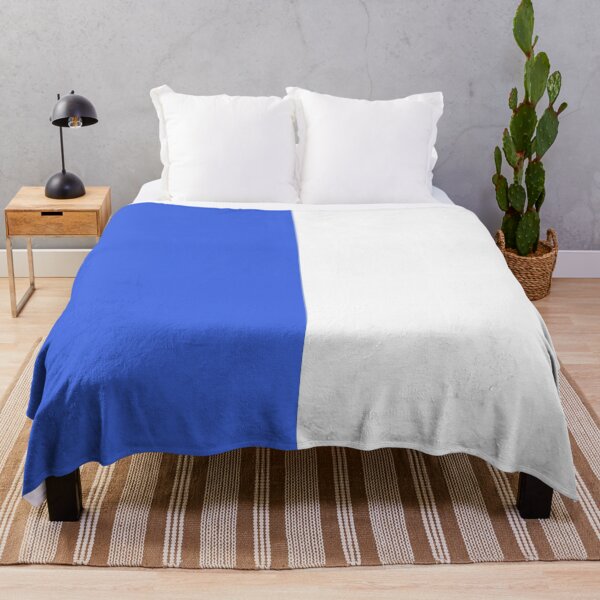 Item preview, Vertical Halves - White and Royal Blue designed and sold by JustPatterns2.