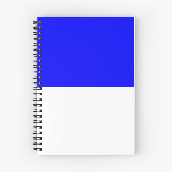 Item preview, Horizontal Halves - White and Blue designed and sold by JustPatterns2.