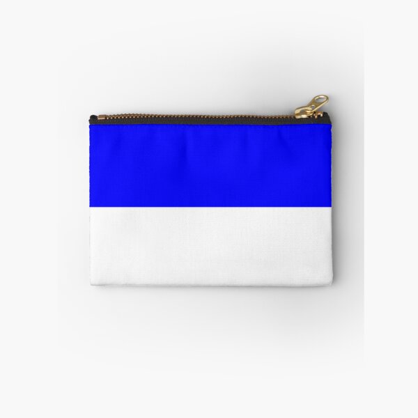 Item preview, Horizontal Halves - White and Blue designed and sold by JustPatterns2.