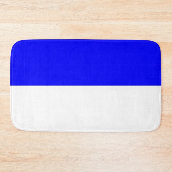 Item preview, Horizontal Halves - White and Blue designed and sold by JustPatterns2.
