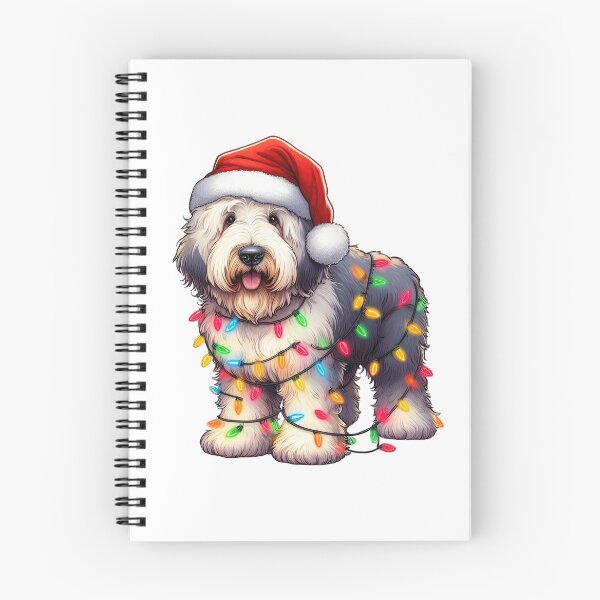 Item preview, Old English Sheepdog Christmas designed and sold by doodIllustrate.