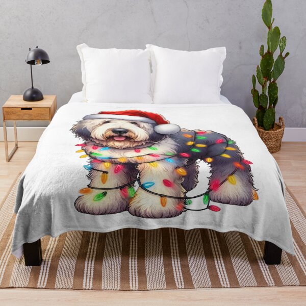 Item preview, Old English Sheepdog Christmas designed and sold by doodIllustrate.