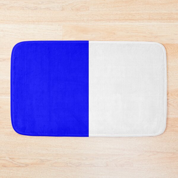 Item preview, Vertical Halves - White and Blue designed and sold by JustPatterns2.