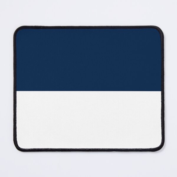 Item preview, Horizontal Halves - White and Oxford Blue designed and sold by JustPatterns2.