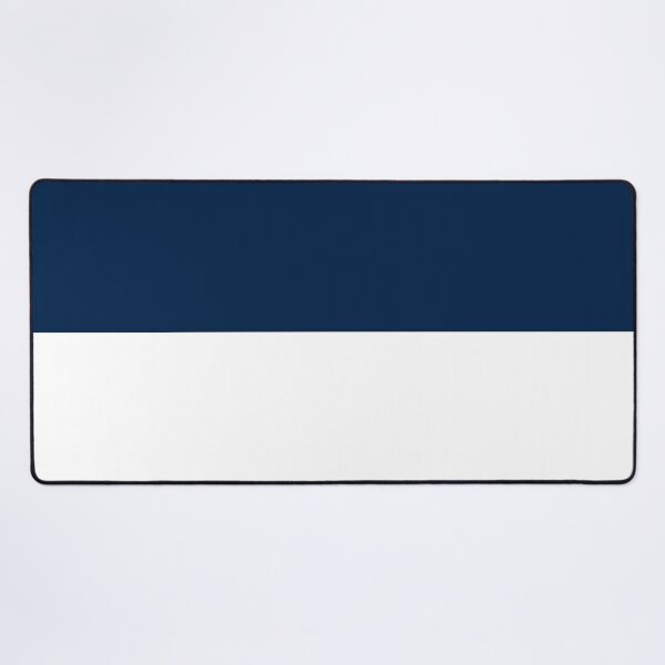 Item preview, Horizontal Halves - White and Oxford Blue designed and sold by JustPatterns2.