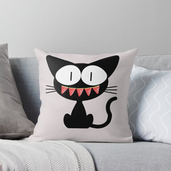 Item preview, watermelon cat smile fun designed and sold by Playful Strokes pom@pom.