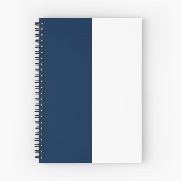 Item preview, Vertical Halves - White and Oxford Blue designed and sold by JustPatterns2.