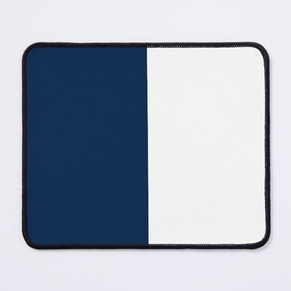 Item preview, Vertical Halves - White and Oxford Blue designed and sold by JustPatterns2.