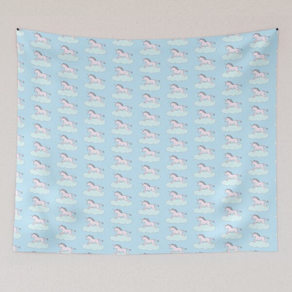 Item preview, Pink Unicorn Galloping Through the Sky Die Cut designed and sold by JoyousArt4u.