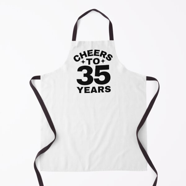 Item preview, Cheers to 35 Years - Birthday or Anniversary Celebration designed and sold by highflycrafts.