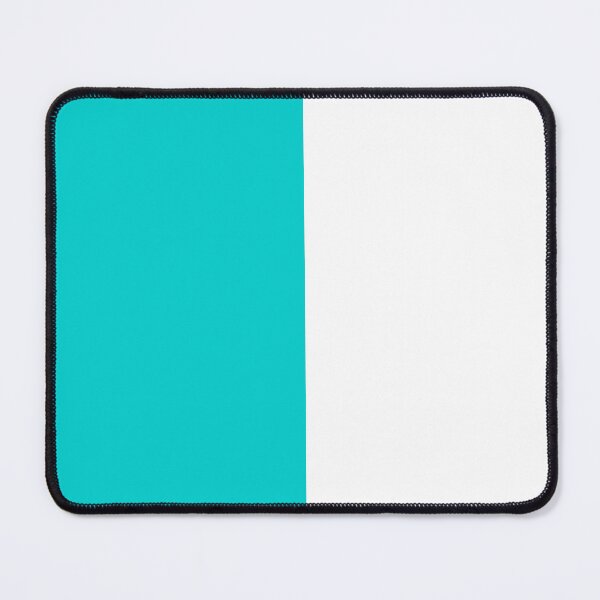 Item preview, Vertical Halves - White and Cyan designed and sold by JustPatterns2.