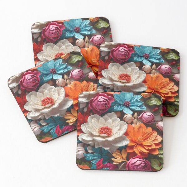 Item preview, Beautiful colorful flowers pattern. designed and sold by Mysterywall.