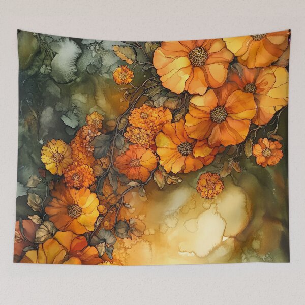 Item preview, Marigolds  designed and sold by SK Art + Design.
