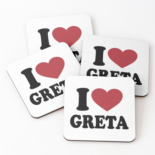 Item preview, I LOVE GRETA. BLACK DESIGN designed and sold by Rejiboustarts.