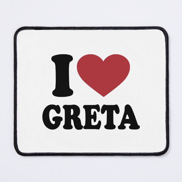 Item preview, I LOVE GRETA. BLACK DESIGN designed and sold by Rejiboustarts.