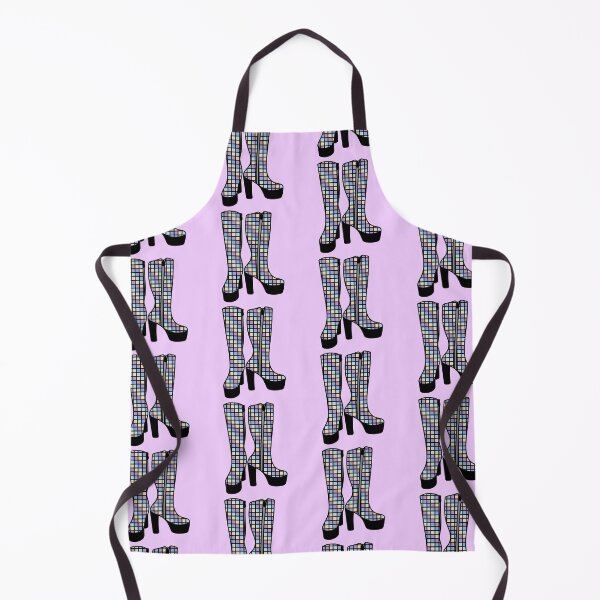 Item preview, Retro Boots with Checkered Pattern - Pastel colors, Purple, Blue and yellow designed and sold by MrsCreative1.
