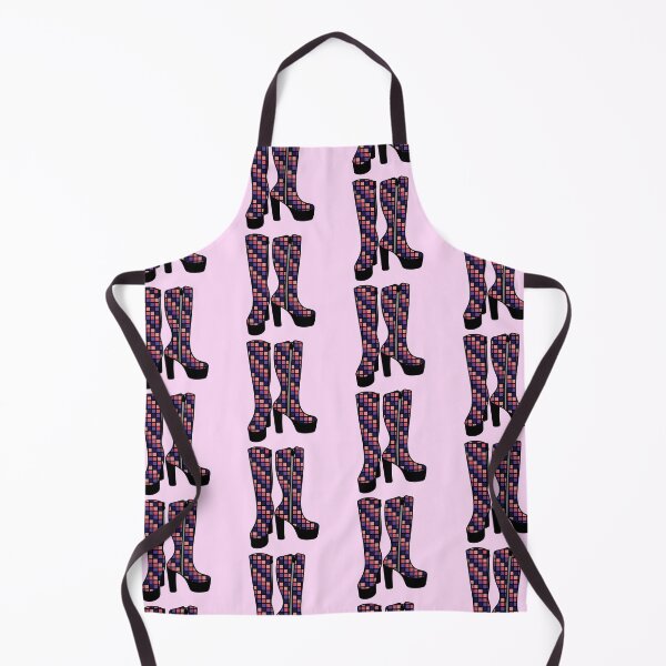 Item preview, Retro Boots with Checkered Pattern Purple and Pink designed and sold by MrsCreative1.