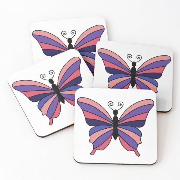 Item preview, Retro Butterfly Illustration Purple and Pink designed and sold by MrsCreative1.