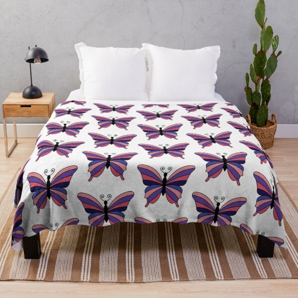 Item preview, Retro Butterfly Illustration Purple and Pink designed and sold by MrsCreative1.