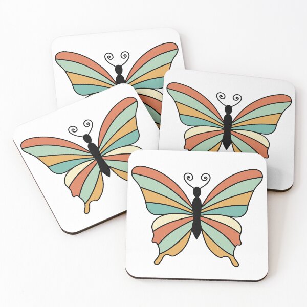 Item preview, Retro Butterfly Illustration Orange and Green  designed and sold by MrsCreative1.