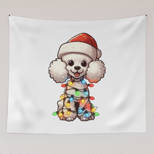 Item preview, Poodle Dog Christmas designed and sold by doodIllustrate.