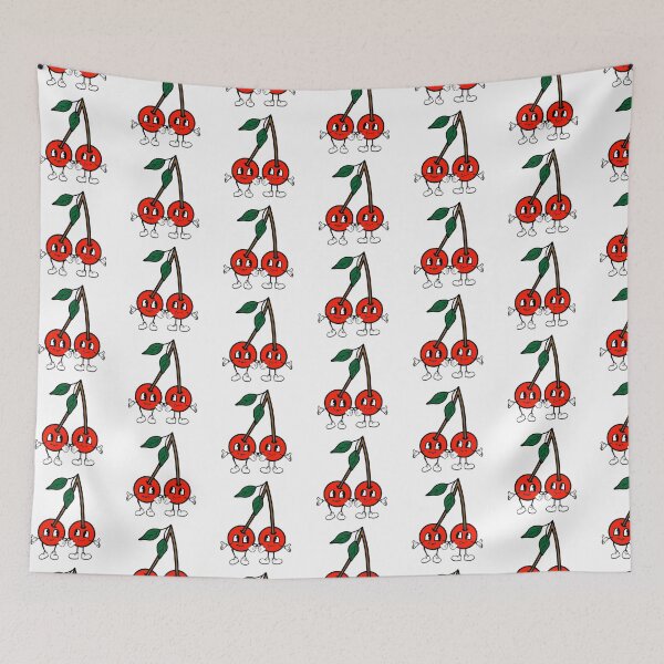 Item preview, Retro Cherries with Faces and Limbs Red  designed and sold by MrsCreative1.