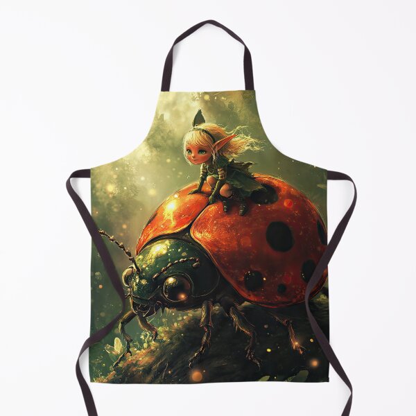 Item preview, Fairy sat on top of a lady bird Lady bug designed and sold by thewandswant.