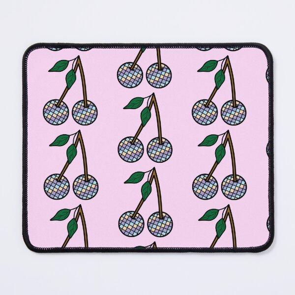 Item preview, Retro Cherries with Checkered Pattern Colors Purple, Blue and Cream designed and sold by MrsCreative1.