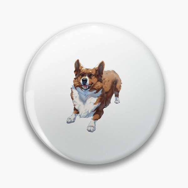 Item preview, Charming Corgi Illustration With Happy Expression and Fluffy Fur designed and sold by telmunk relimsa.