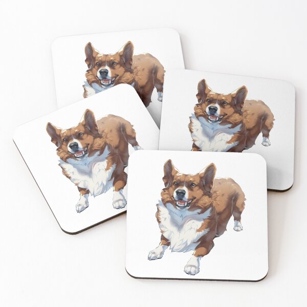 Item preview, Charming Corgi Illustration With Happy Expression and Fluffy Fur designed and sold by telmunk relimsa.