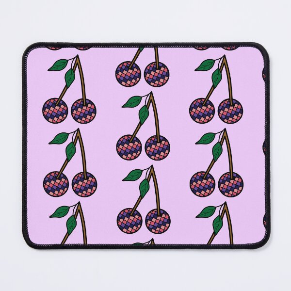 Item preview, Retro Cherries with Checkered Pattern Purple and Pink designed and sold by MrsCreative1.