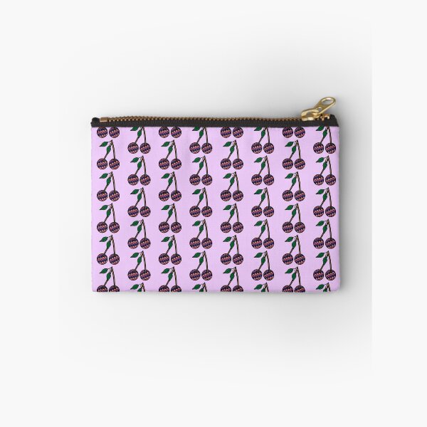 Item preview, Retro Cherries with Checkered Pattern Purple and Pink designed and sold by MrsCreative1.