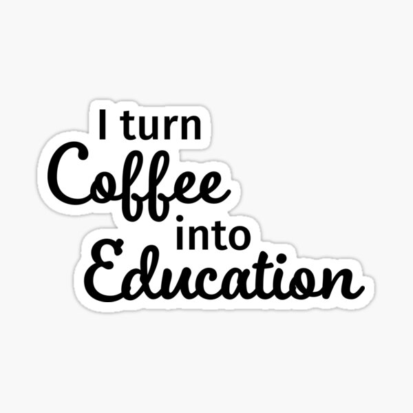 First Coffee Then Teach Sticker  Special Education Teacher Sticker –  Breezy Special Ed