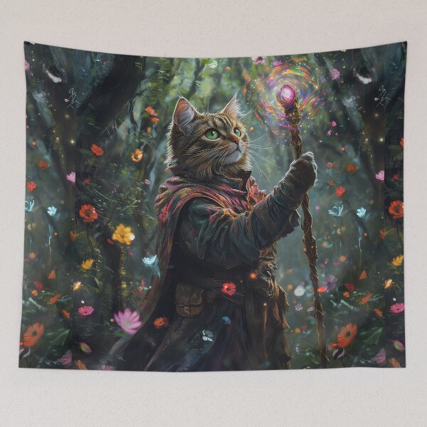 Item preview, Wizard Cat designed and sold by thewandswant.