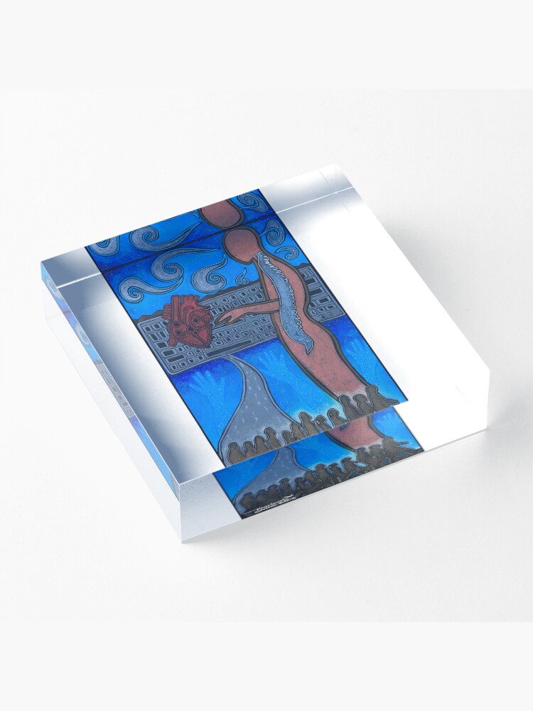 Alternate view of It's an Inside Job Acrylic Block