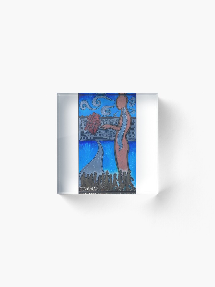 Alternate view of It's an Inside Job Acrylic Block
