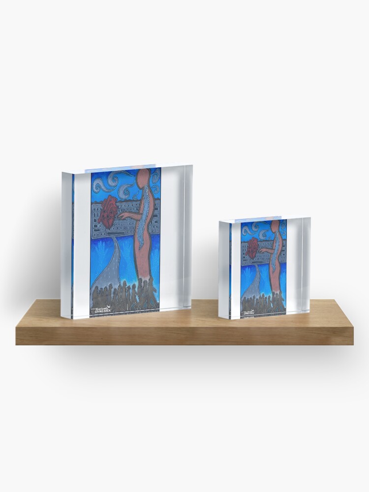 Alternate view of It's an Inside Job Acrylic Block