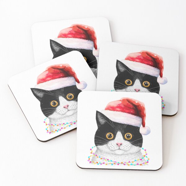 Item preview, Santa cat designed and sold by Valeriya Korenkova Kodamorkovkart.