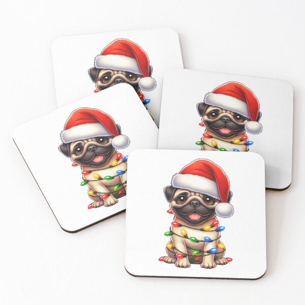 Item preview, Pug Dog Christmas designed and sold by doodIllustrate.