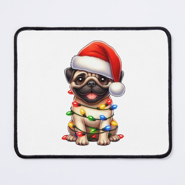 Item preview, Pug Dog Christmas designed and sold by doodIllustrate.