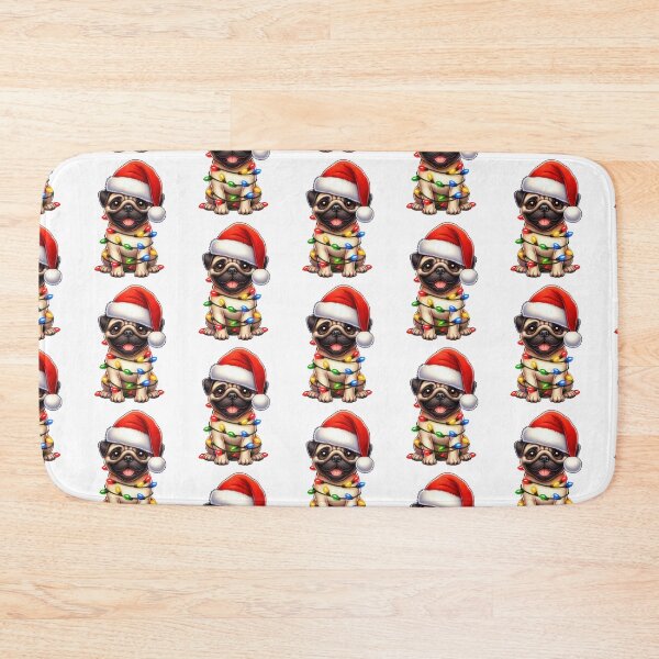 Item preview, Pug Dog Christmas designed and sold by doodIllustrate.