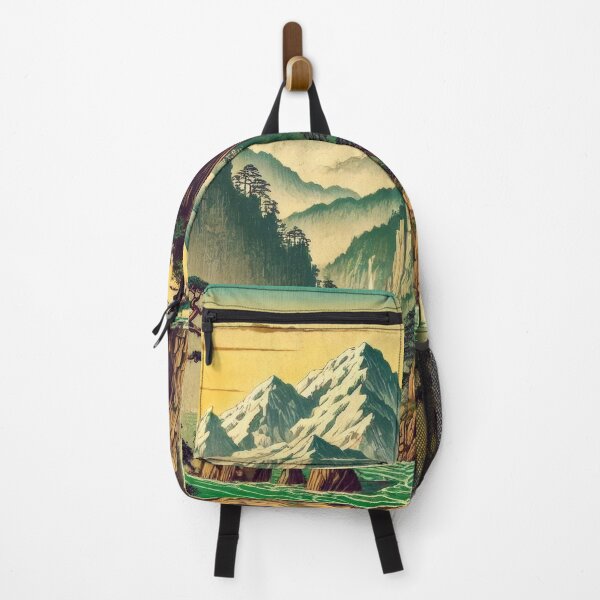 Item preview, Climbing Towards Gehy - A Contemporary Ukiyo-e Nature Landscape designed and sold by Kijiermono.