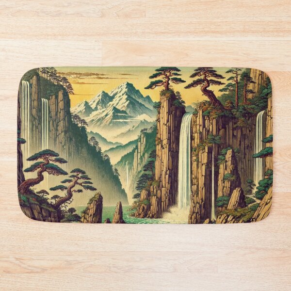 Item preview, Climbing Towards Gehy - A Contemporary Ukiyo-e Nature Landscape designed and sold by Kijiermono.