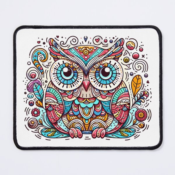 Item preview, Enchanting Doodle Owl Illustration designed and sold by Teepographystore.