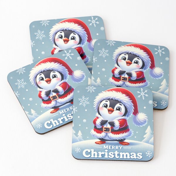 Item preview, Adorable Penguin in Santa Costume – Christmas Holiday Design designed and sold by CritterManiaUK.